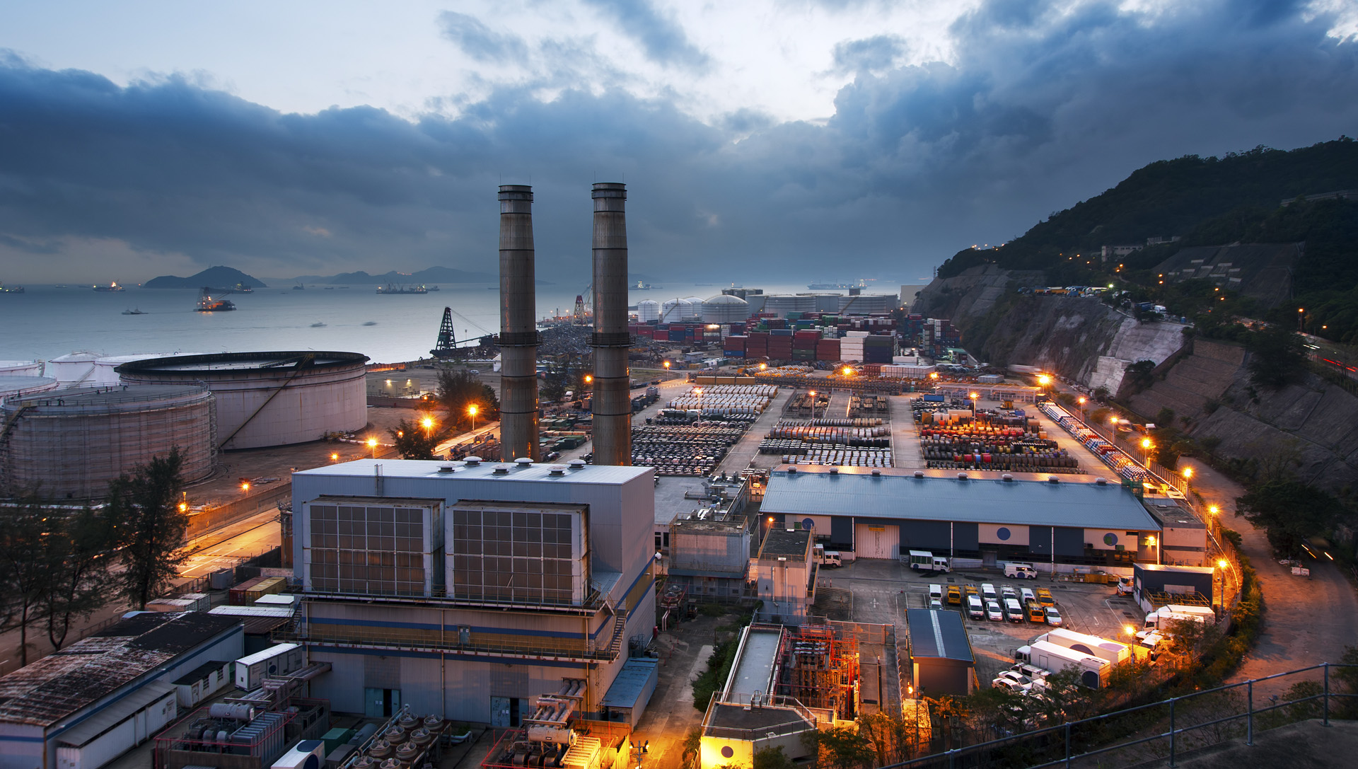 Power Station at Dusk